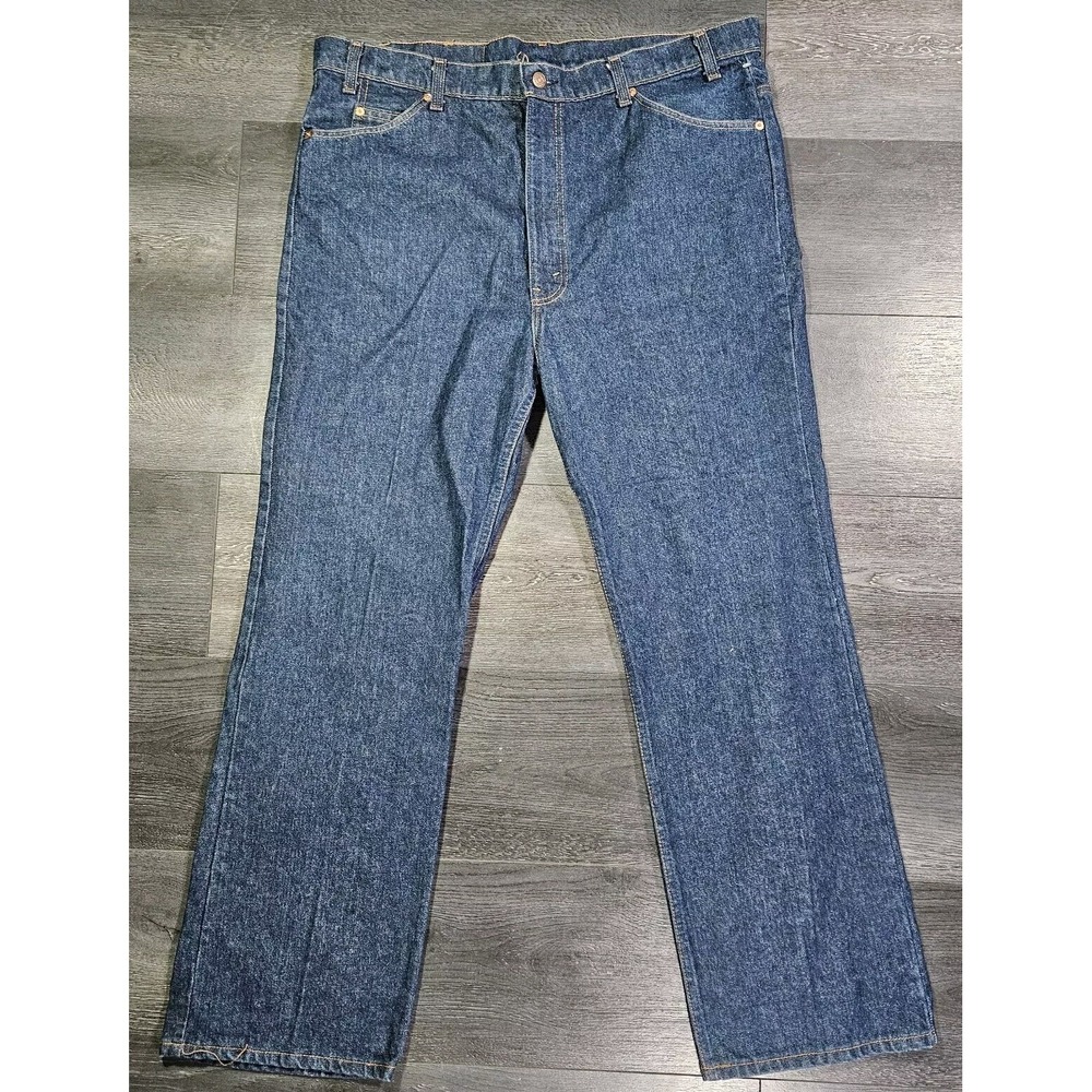 Vintage Levis 517 Orange Tab Jeans Men 42x31 Boot Cut‎ USA Made Cowboy 80s 90s